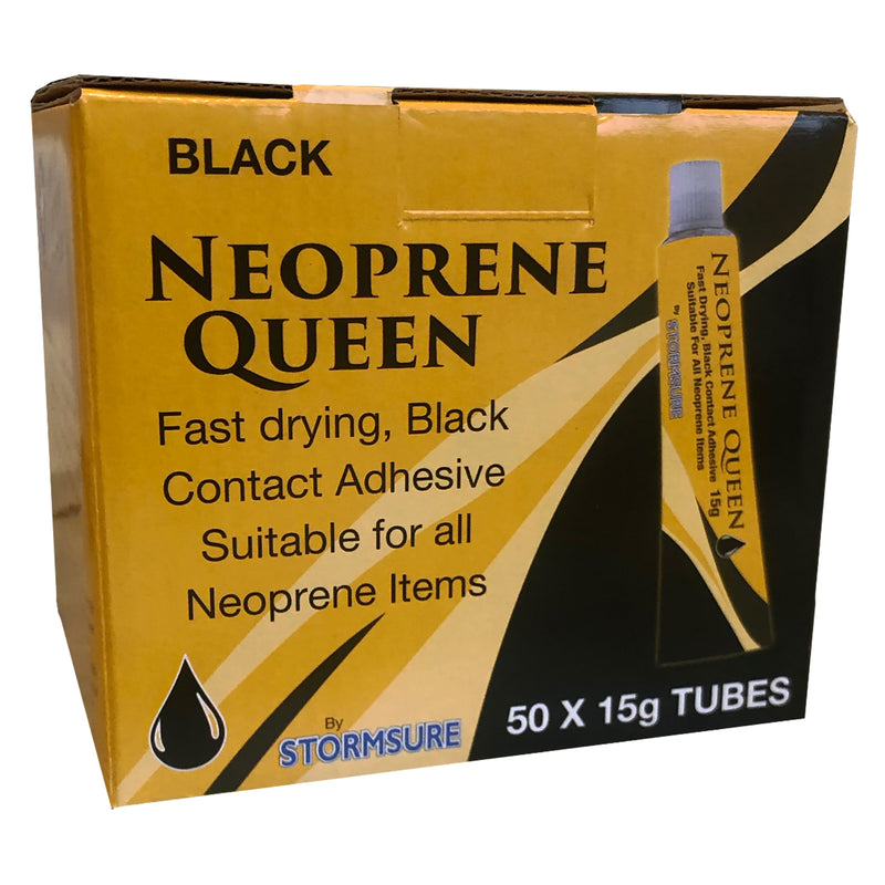 Neoprene Queen Black Wetsuit Repair Adhesive 5g (50-Pack)