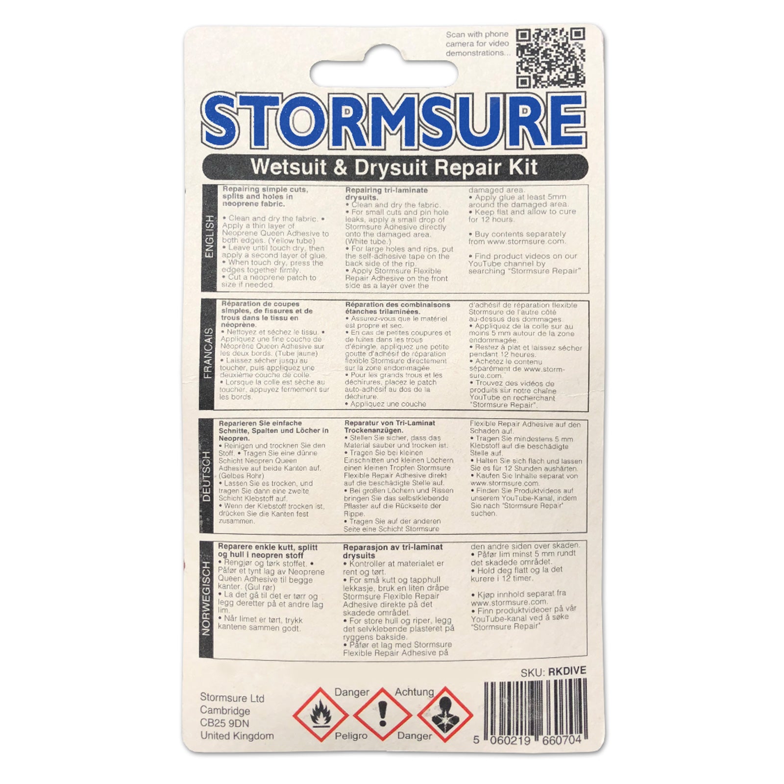 Stormsure Wetsuit & Drysuit Repair Kit FixMyKite Australia